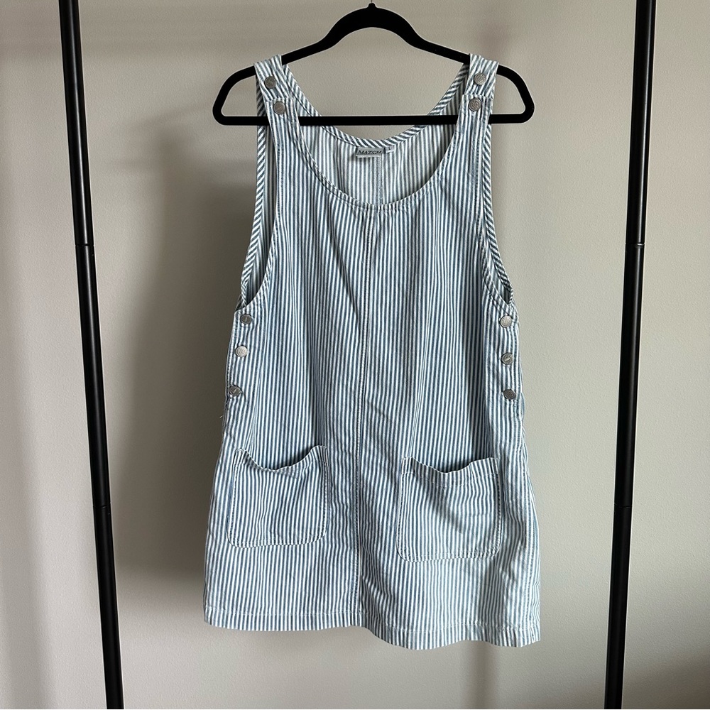 Vintage Pinstripe Chore Dress